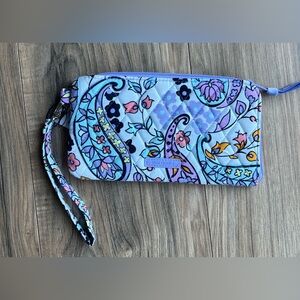 Vera Bradley Paisley Wristlet - Blue and Pink